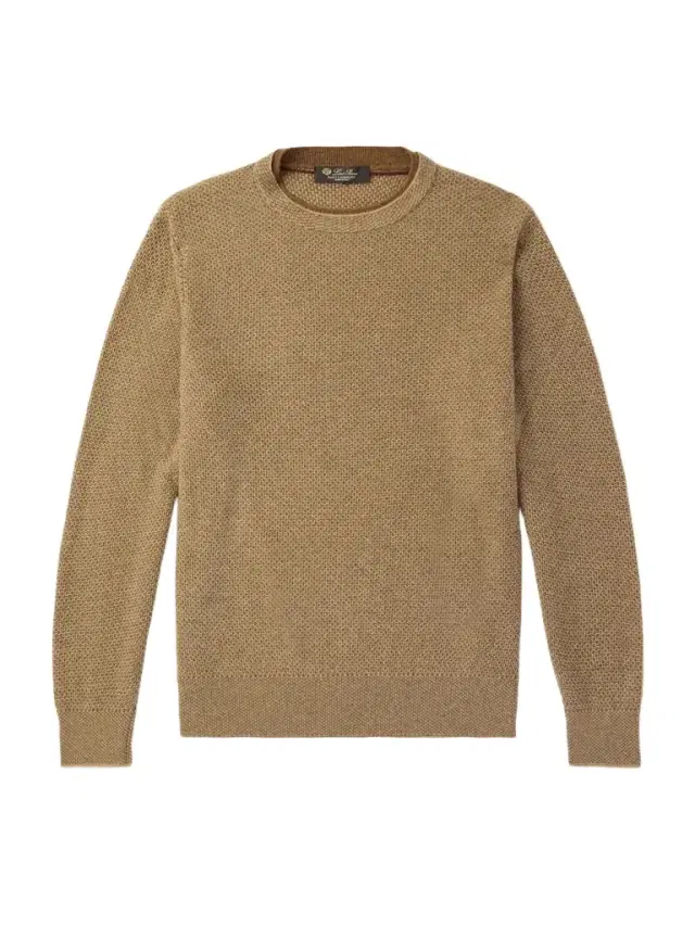 Loro Piana City Birdseye Baby Cashmere Sweater - Men