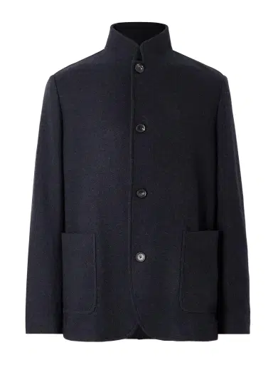 Loro Piana Spagna Nehru-Collar Unstructured Cashmere-Blend Jersey Suit Jacket - Men | Thumbnail 1 Loro Piana Spagna Nehru-Collar Unstructured Cashmere-Blend Jersey Suit Jacket - Men | Thumbnail 1