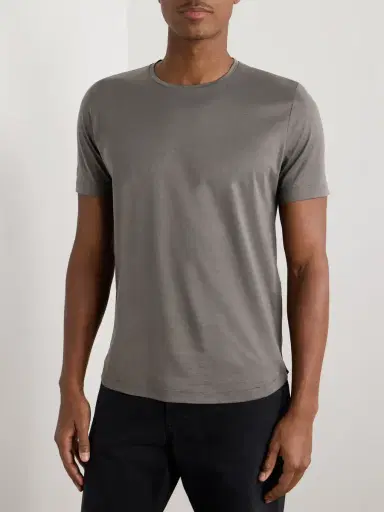 Loro Piana Silk and Cotton-Blend T-Shirt - Men | Thumbnail 3