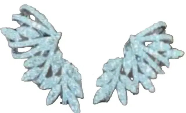 3.91ct Diamond 18K Gold Wing Climber Earrings
