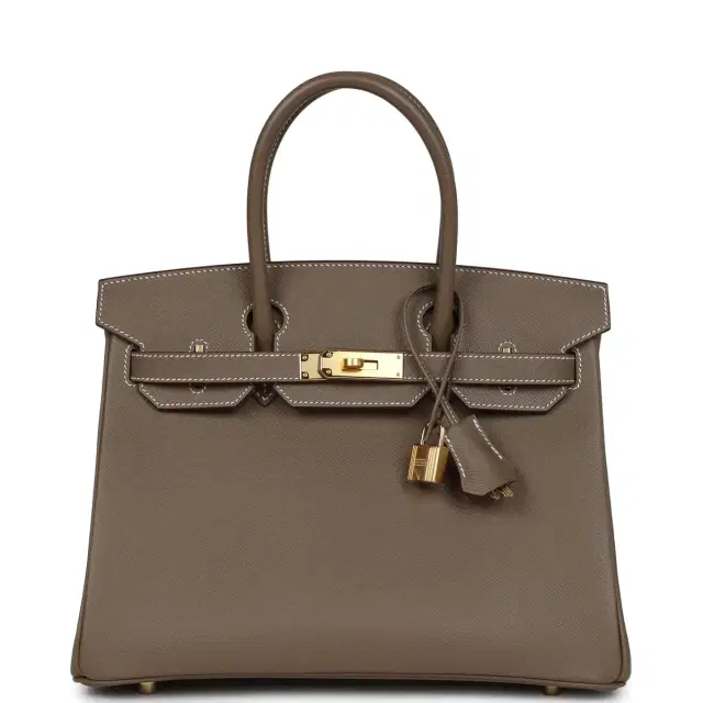 Hermes Birkin 30 Etoupe Epsom Gold Hardware