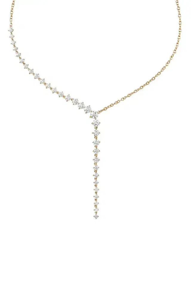 Melissa Kaye Aria Diamond Cascade Necklace