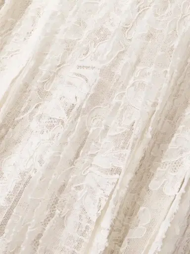 Danielle Frankel Marlow Pintucked Cotton-blend Corded Lace Gown | Thumbnail 4 Danielle Frankel Marlow Pintucked Cotton-blend Corded Lace Gown | Thumbnail 4