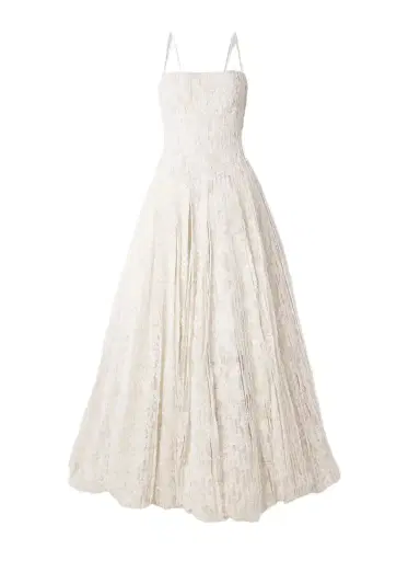 Danielle Frankel Marlow Pintucked Cotton-blend Corded Lace Gown | Thumbnail 1 Danielle Frankel Marlow Pintucked Cotton-blend Corded Lace Gown | Thumbnail 1
