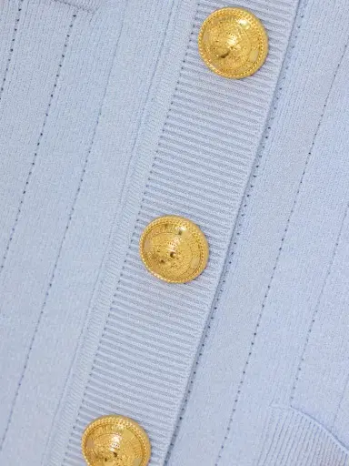 Balmain Embellished Ribbed-knit Cardigan | Thumbnail 4