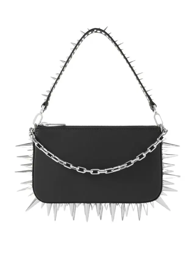 Loubila Mini Spiked Leather Shoulder Bag