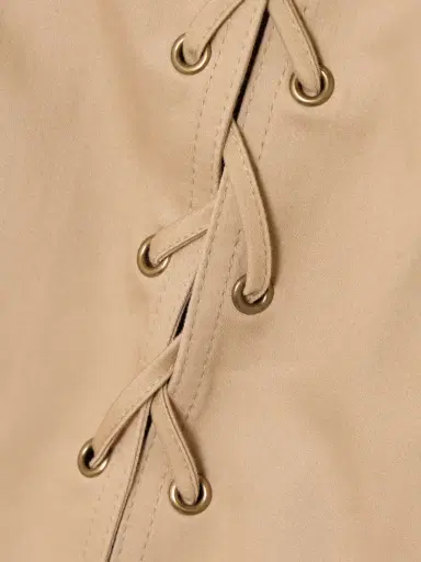 Chloé Lace-up Cotton Mini Dress | Thumbnail 5 Chloé Lace-up Cotton Mini Dress | Thumbnail 5