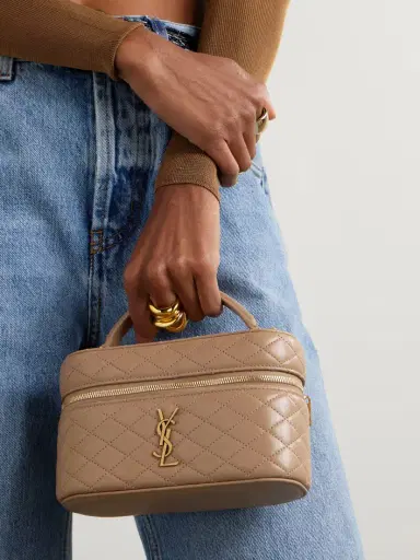 Saint Laurent Gaby Vanity Mini Quilted Leather Shoulder Bag | Thumbnail 2 Saint Laurent Gaby Vanity Mini Quilted Leather Shoulder Bag | Thumbnail 2