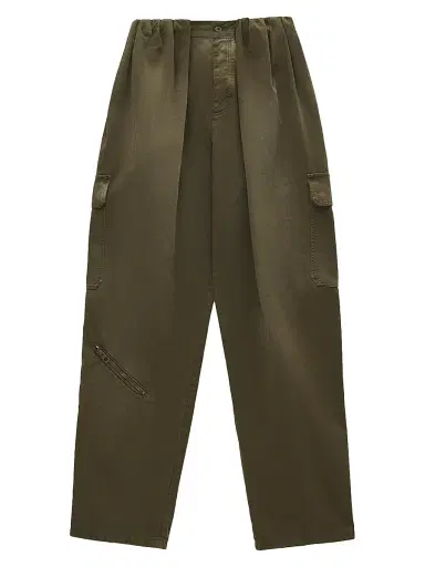 Loewe Men's Balloon Cargo Trousers - Khaki Green - Size 38 | Thumbnail 1