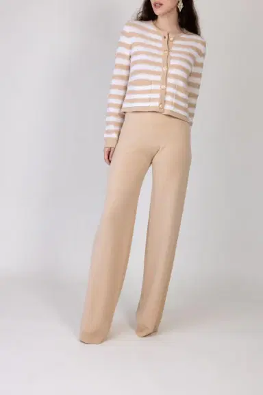 Allude CREWNECK BUTTON-UP CARDIGAN | Thumbnail 2
