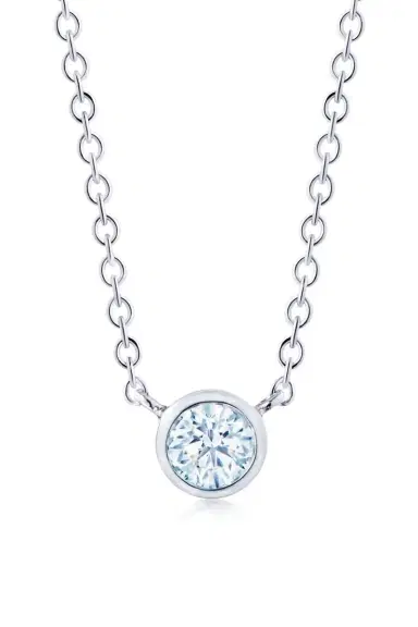 KWIAT Round Bezel Pendant Necklace | Thumbnail 1 KWIAT Round Bezel Pendant Necklace | Thumbnail 1