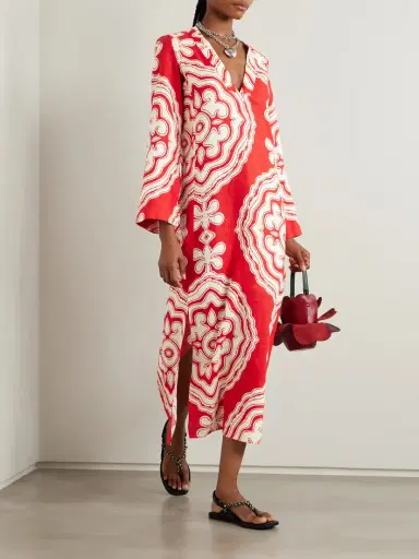 Lemlem Theodora Printed Linen Maxi Dress | Thumbnail 2