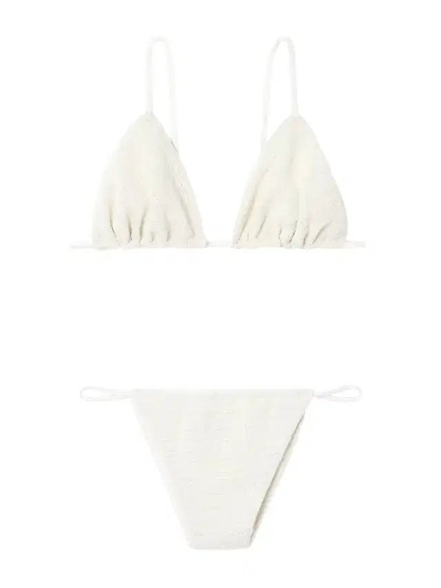 Gianni + Brita Crocheted Cotton-blend Triangle Bikini