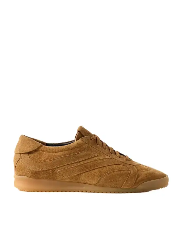 Track Paneled Suede Sneakers