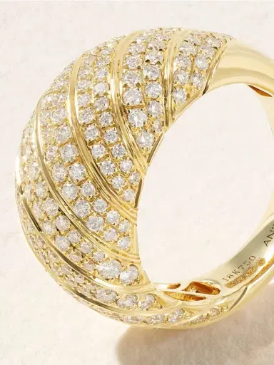 Anita Ko Domed 18-karat Gold Diamond Ring | Thumbnail 4 Anita Ko Domed 18-karat Gold Diamond Ring | Thumbnail 4