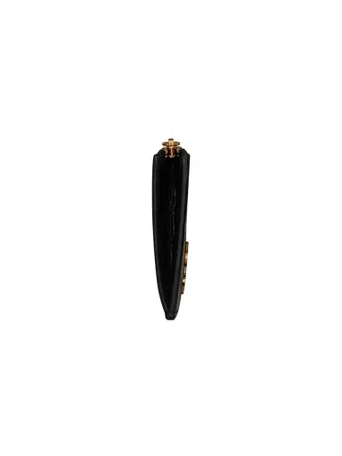 Saint Laurent Men's Crocodile-Embossed Leather Card Case - Nero | Thumbnail 3