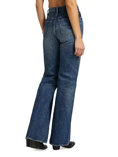 R13 Women's Jane Stretch High-Rise Straight-Leg Jeans - Mire Blue Stretch - Size 31 | Thumbnail 5 R13 Women's Jane Stretch High-Rise Straight-Leg Jeans - Mire Blue Stretch - Size 31 | Thumbnail 5