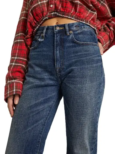 R13 Women's Jane Stretch High-Rise Straight-Leg Jeans - Mire Blue Stretch - Size 31 | Thumbnail 6 R13 Women's Jane Stretch High-Rise Straight-Leg Jeans - Mire Blue Stretch - Size 31 | Thumbnail 6