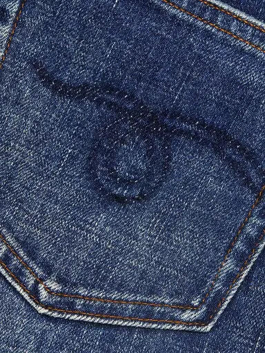 R13 Women's Jane Stretch High-Rise Straight-Leg Jeans - Mire Blue Stretch - Size 31 | Thumbnail 7 R13 Women's Jane Stretch High-Rise Straight-Leg Jeans - Mire Blue Stretch - Size 31 | Thumbnail 7