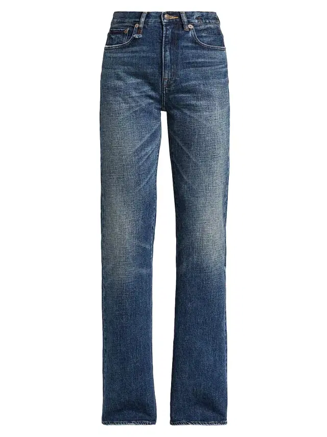 Women's Jane Stretch High-Rise Straight-Leg Jeans - Mire Blue Stretch