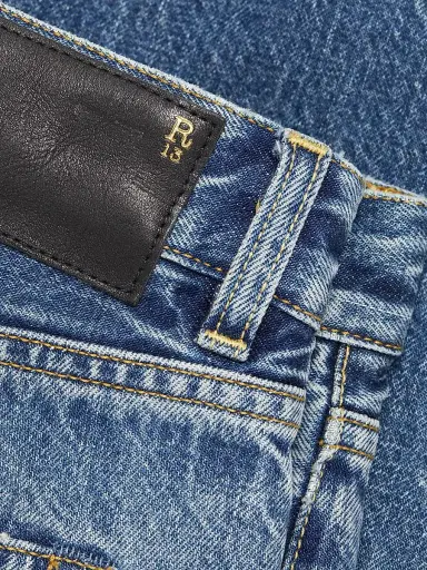 R13 Women's Romeo Mid-Rise Straight-Leg Jeans | Thumbnail 7
