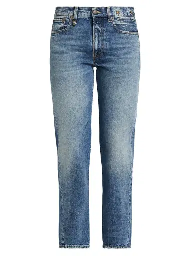 R13 Women's Romeo Mid-Rise Straight-Leg Jeans | Thumbnail 1