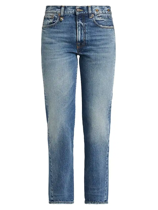 Women's Romeo Mid-Rise Straight-Leg Jeans - Hutton Blue