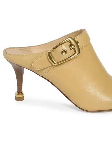 Chloé Women's Andrea 70MM Leather Mules - Sandy Brown | Thumbnail 5 Chloé Women's Andrea 70MM Leather Mules - Sandy Brown | Thumbnail 5