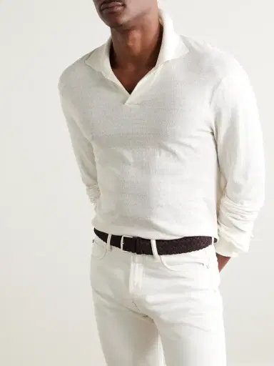 Loro Piana 4cm Woven Suede Belt - Men | Thumbnail 3