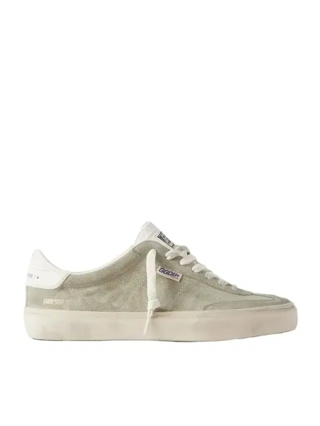 Soul-Star Distressed Leather-Trimmed Suede Sneakers - Men