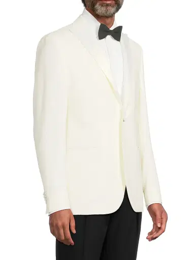 CORNELIANI Men's Peak Lapel Wool Dinner Jacket | Thumbnail 4 CORNELIANI Men's Peak Lapel Wool Dinner Jacket | Thumbnail 4