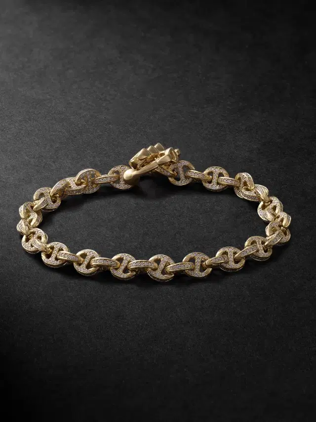 Open-Link™ 18-Karat Gold Diamond Bracelet - Men