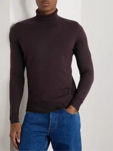 Loro Piana Garment-Dyed Baby Cashmere Rollneck Sweater - Men | Thumbnail 3 Loro Piana Garment-Dyed Baby Cashmere Rollneck Sweater - Men | Thumbnail 3
