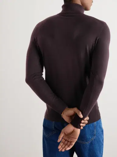 Loro Piana Garment-Dyed Baby Cashmere Rollneck Sweater - Men | Thumbnail 4 Loro Piana Garment-Dyed Baby Cashmere Rollneck Sweater - Men | Thumbnail 4