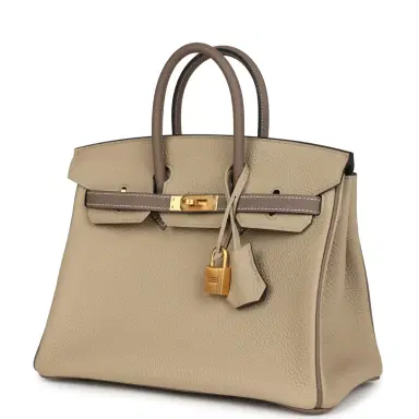 HERMÈS Hermes Special Order (HSS) Birkin 25 Etoupe/Trench Togo Brushed Gold Hardware | Thumbnail 3 HERMÈS Hermes Special Order (HSS) Birkin 25 Etoupe/Trench Togo Brushed Gold Hardware | Thumbnail 3