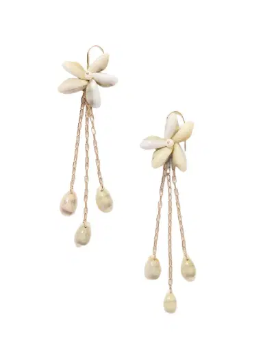 Isabel Marant Noki Gold-tone Shell Earrings | Thumbnail 1