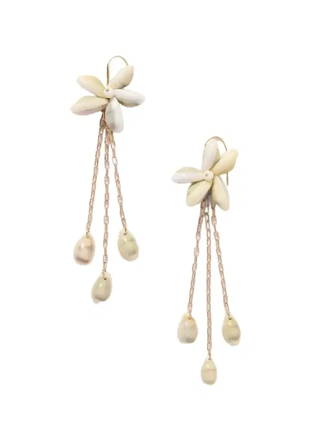 Noki Gold-tone Shell Earrings