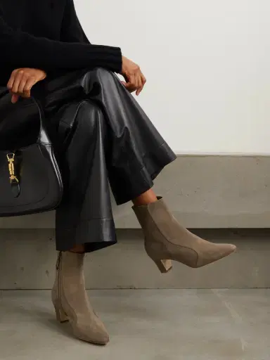 Manolo Blahnik Myconia 50 Suede Ankle Boots | Thumbnail 2 Manolo Blahnik Myconia 50 Suede Ankle Boots | Thumbnail 2