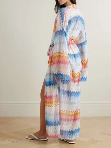 Missoni Mare Striped Metallic Crochet-knit Coverup | Thumbnail 4