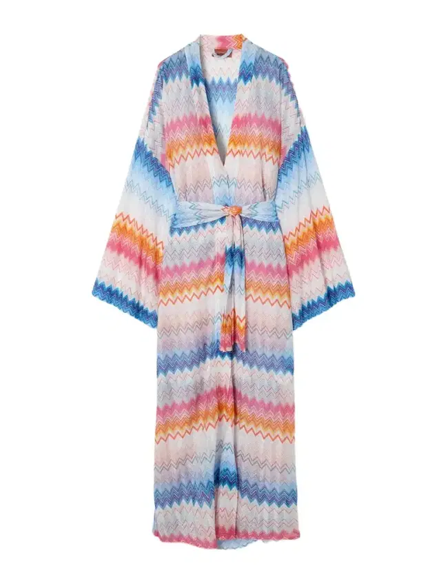 Mare Striped Metallic Crochet-knit Coverup