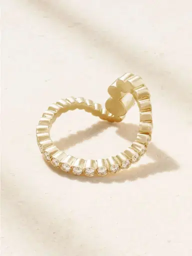 Sophie Bille Brahe Ocean Ensemble 18-karat Recycled Gold Diamond Ring | Thumbnail 3
