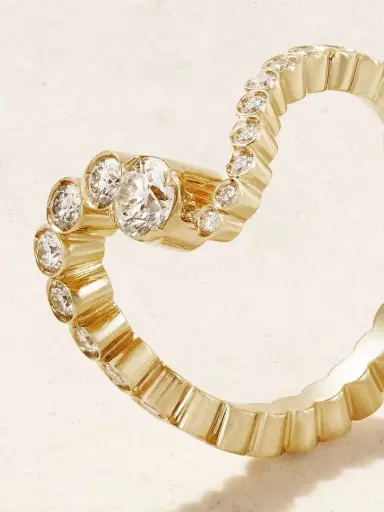 Sophie Bille Brahe Ocean Ensemble 18-karat Recycled Gold Diamond Ring | Thumbnail 4