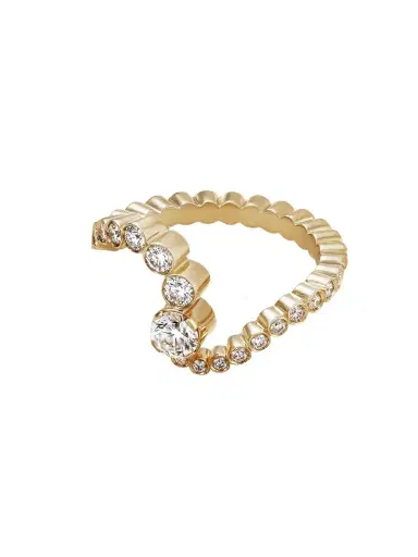 Sophie Bille Brahe Ocean Ensemble 18-karat Recycled Gold Diamond Ring | Thumbnail 1