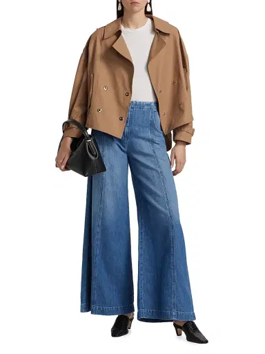 TWP Women's Dancing In The Dark Wide-Leg Jeans | Thumbnail 2