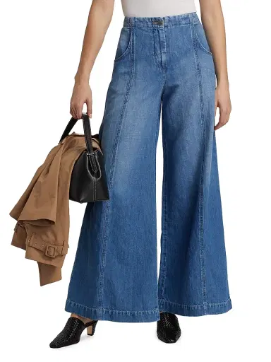 TWP Women's Dancing In The Dark Wide-Leg Jeans | Thumbnail 3