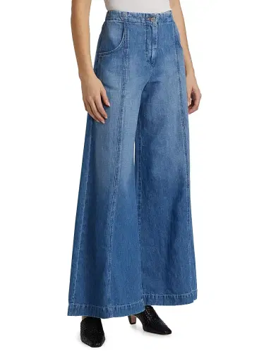TWP Women's Dancing In The Dark Wide-Leg Jeans | Thumbnail 4
