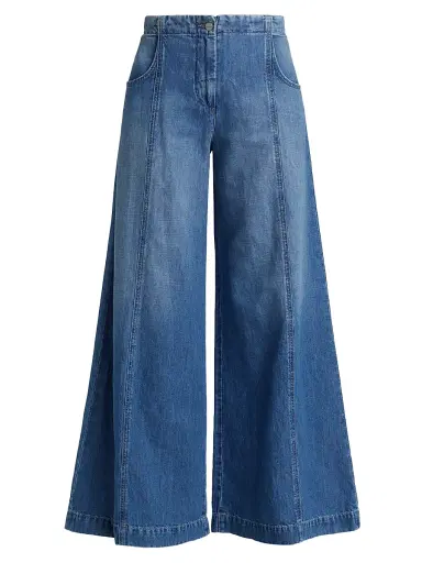 TWP Women's Dancing In The Dark Wide-Leg Jeans | Thumbnail 1