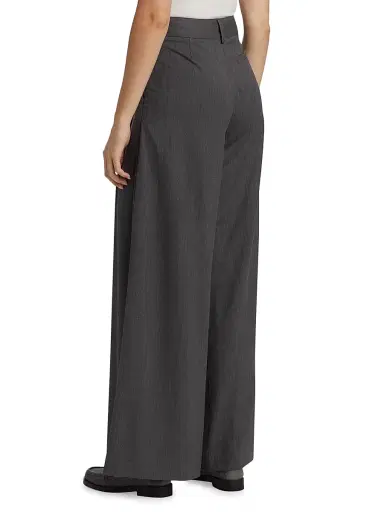 TWP Women's New Didi Wide-Leg Wool Trousers - Medium Heather Grey - Size 12 | Thumbnail 5 TWP Women's New Didi Wide-Leg Wool Trousers - Medium Heather Grey - Size 12 | Thumbnail 5