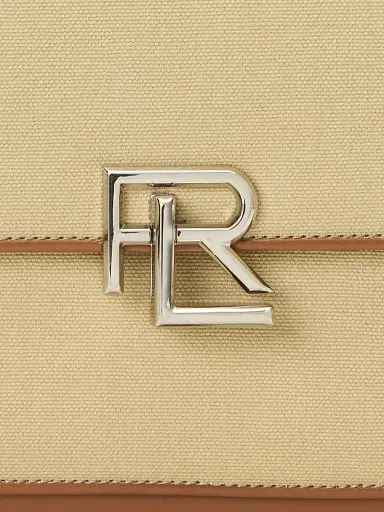 Ralph Lauren Collection Women's RL Cotton & Leather Crossbody Bag | Thumbnail 7
