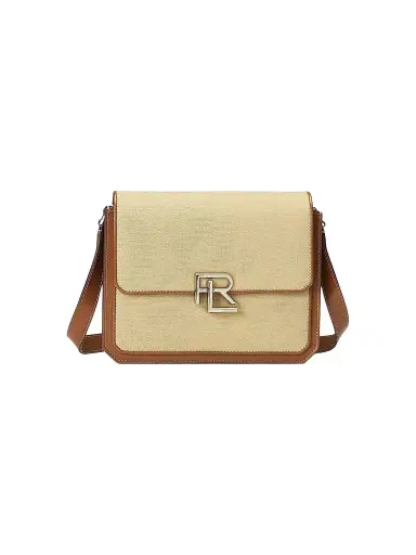 Ralph Lauren Collection Women's RL Cotton & Leather Crossbody Bag | Thumbnail 1